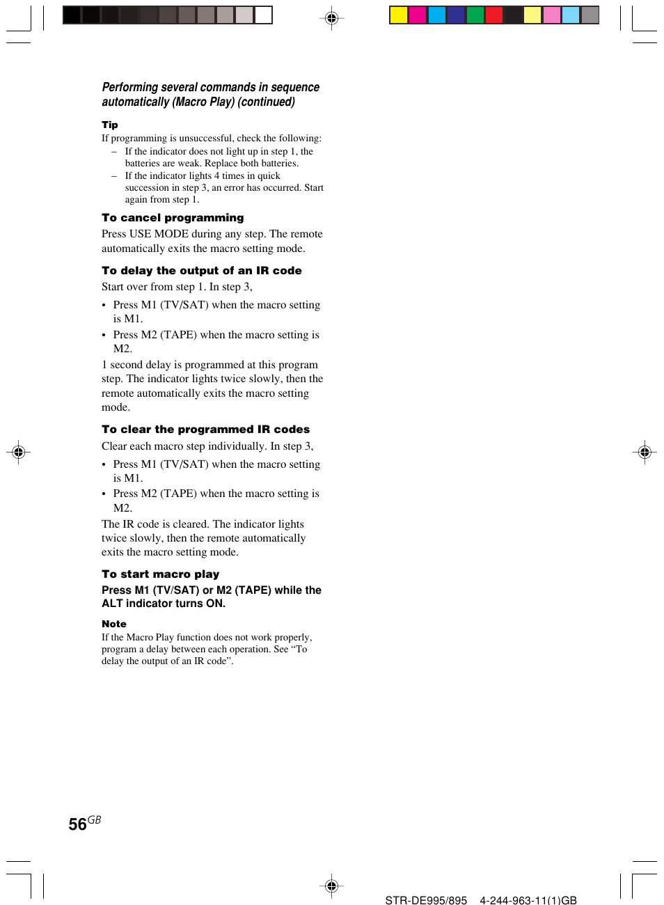 Sony STR-DE895 User Manual | Page 56 / 76