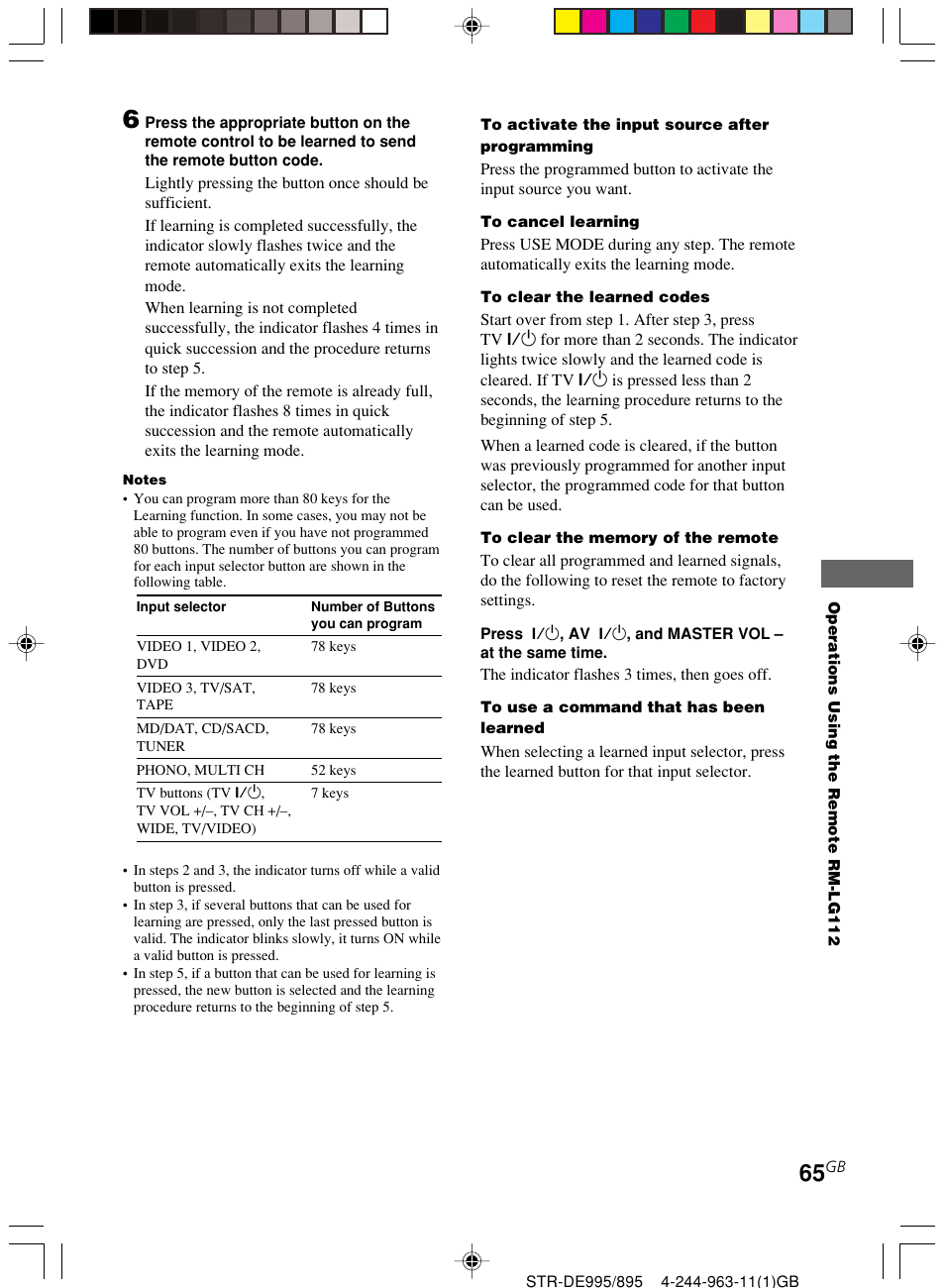 Sony STR-DE895 User Manual | Page 65 / 76