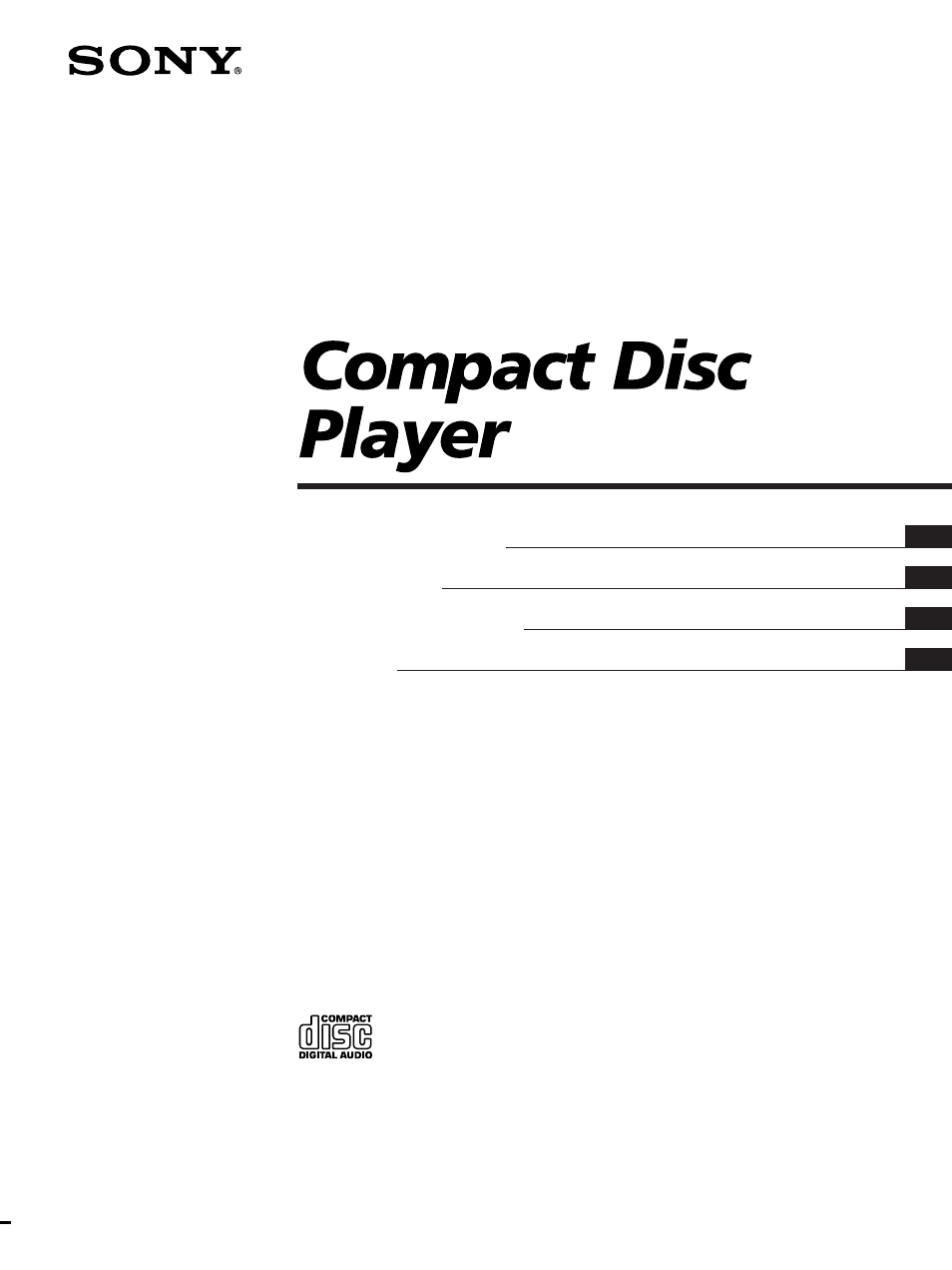 Sony CDP-M305 User Manual | 38 pages