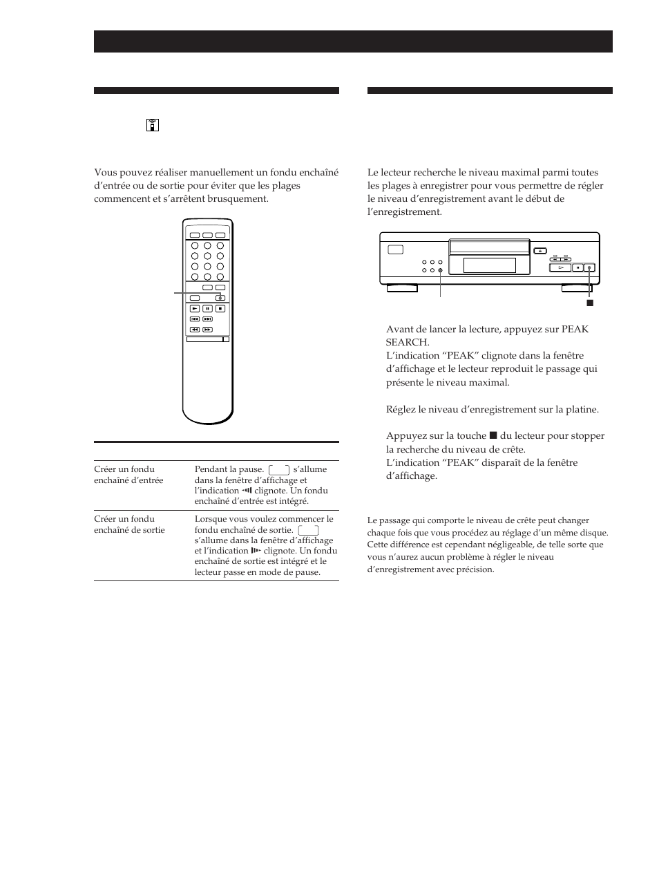 Enregistrement de disques compacts | Sony CDP-M305 User Manual | Page 24 / 38