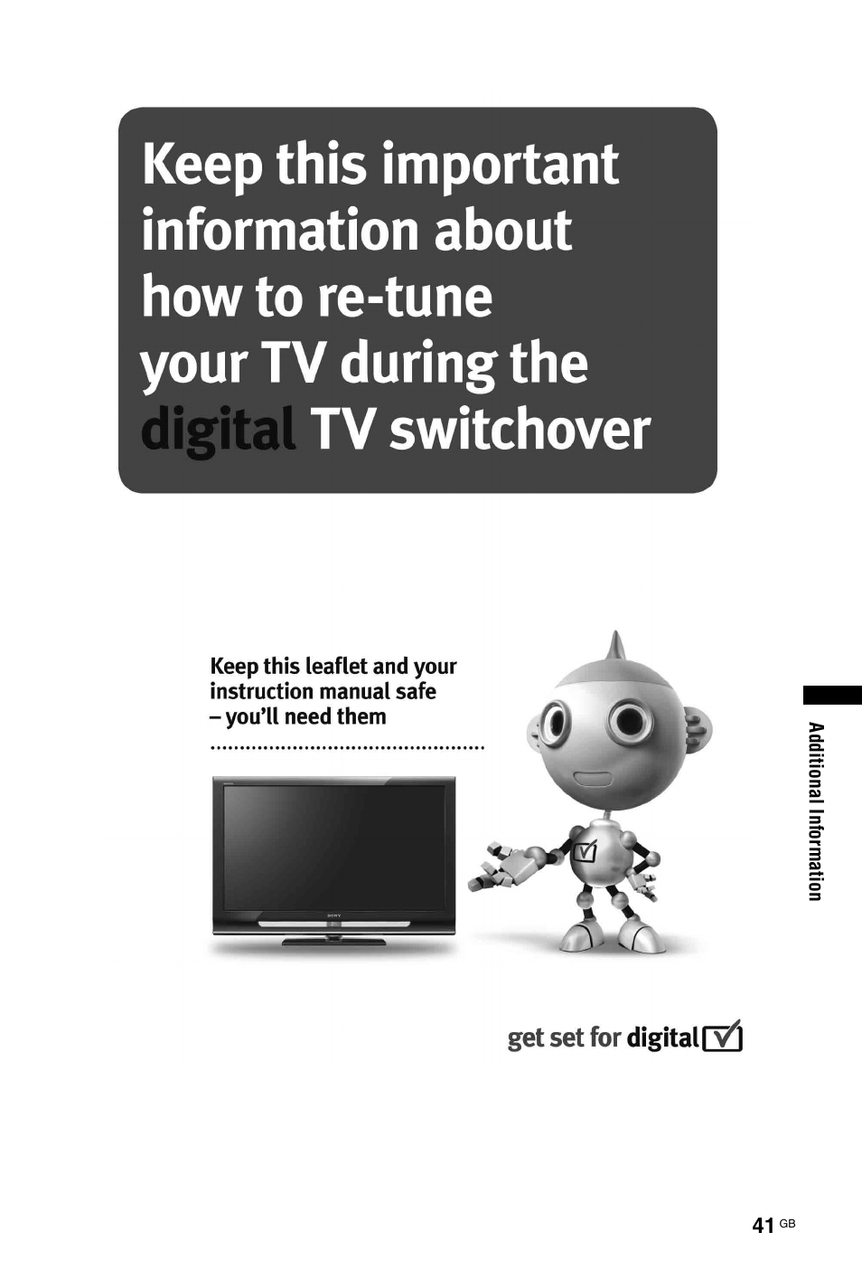 Sony BRAVIA 4-127-735-12(1) User Manual | Page 41 / 44