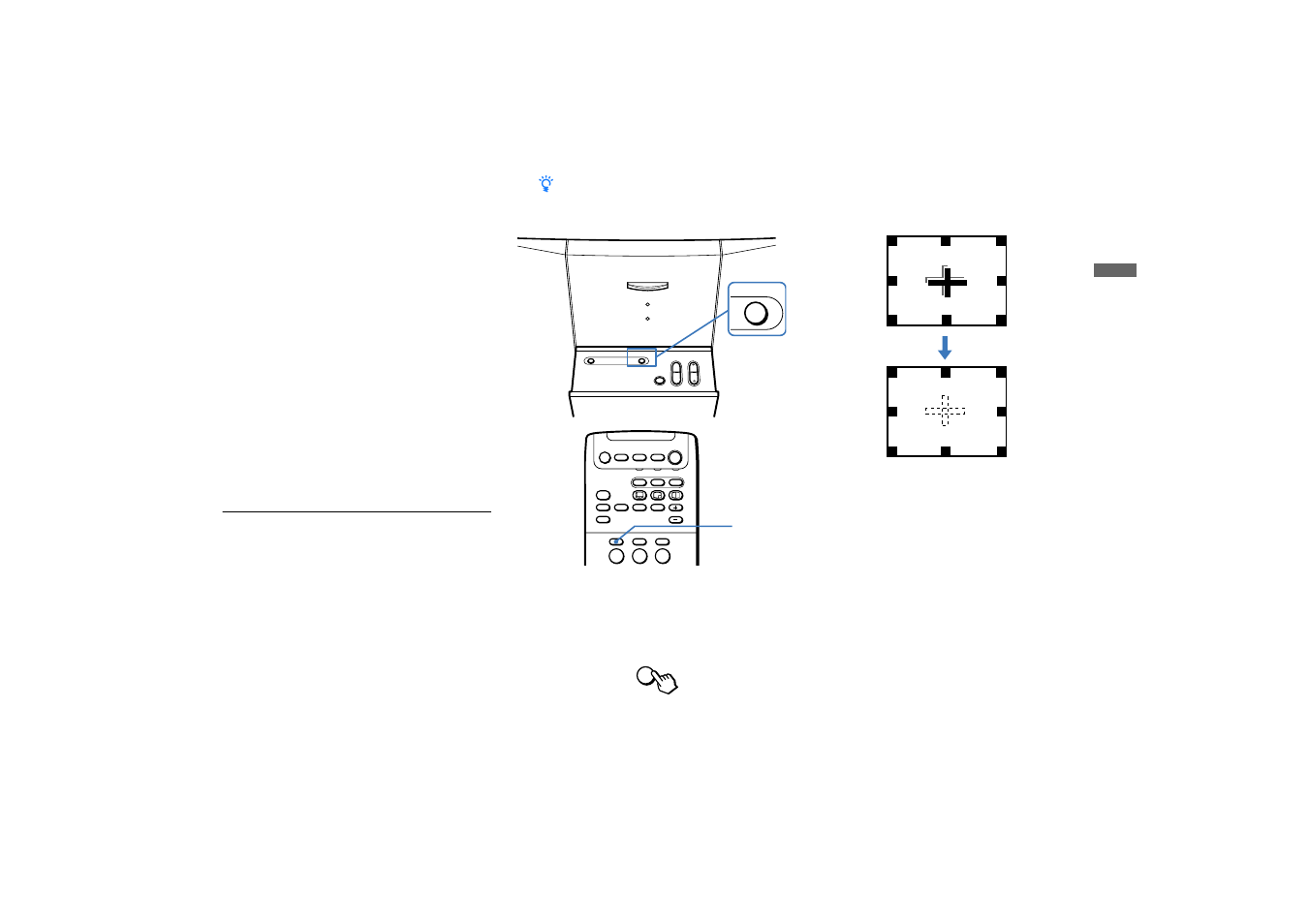 Adjusting the convergence automatically, Flash focus) | Sony KP-65XBR10W User Manual | Page 29 / 66