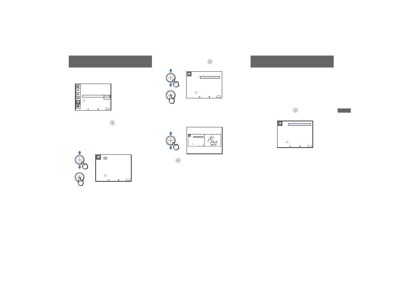 Setting favorite channel manually, Resetting favorite channel choices, Setting favorite channel | Manually, Resetting favorite channel, Choices, Menu, Adj u st ing yo ur se t up ( m e nus) | Sony KP-65XBR10W User Manual | Page 47 / 66