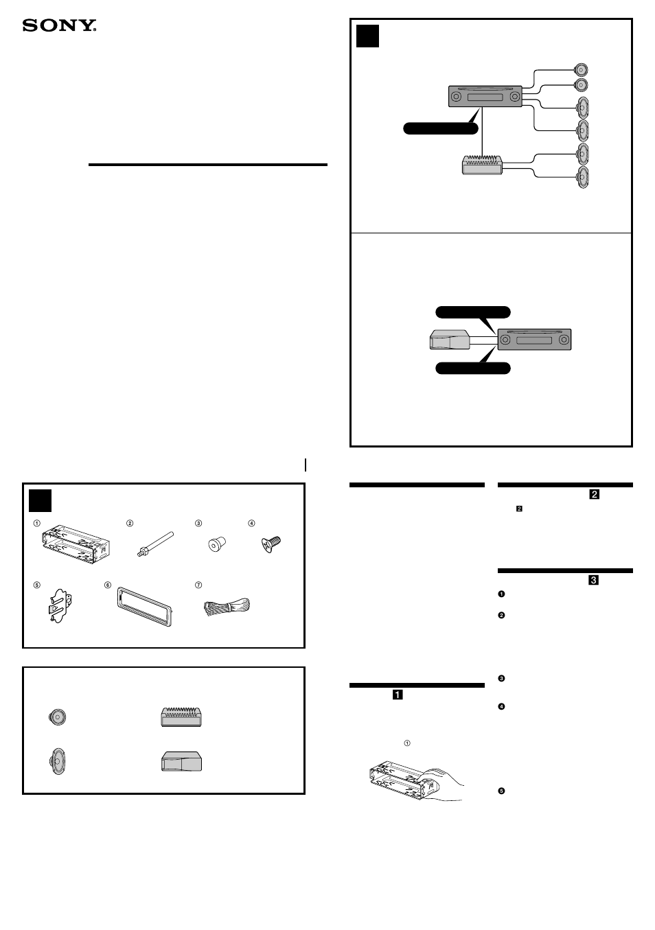 Sony CDX-CA580X User Manual | 4 pages