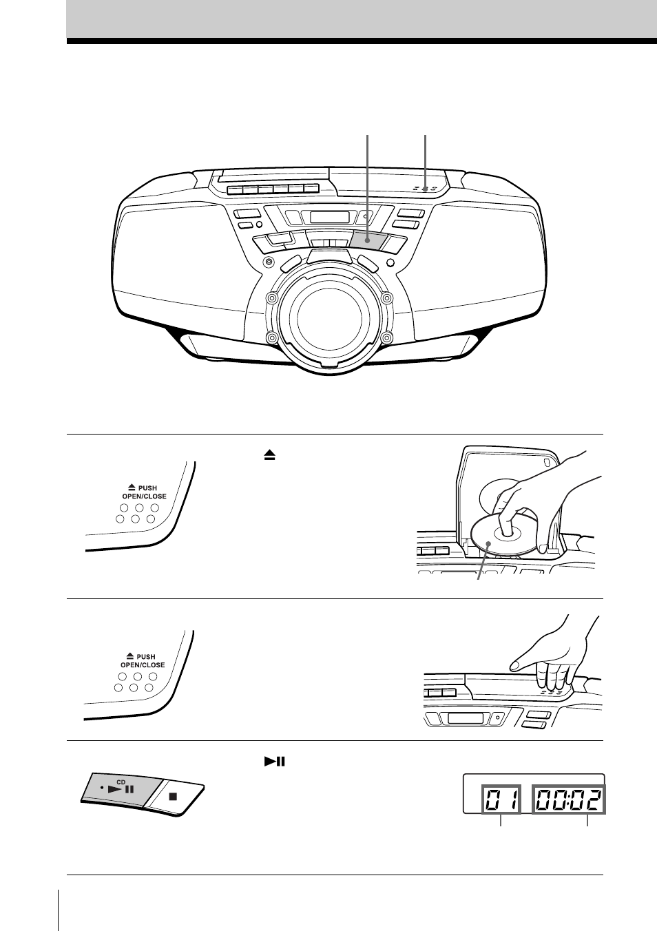 Reproducción de un cd | Sony CFD-G30L User Manual | Page 38 / 72