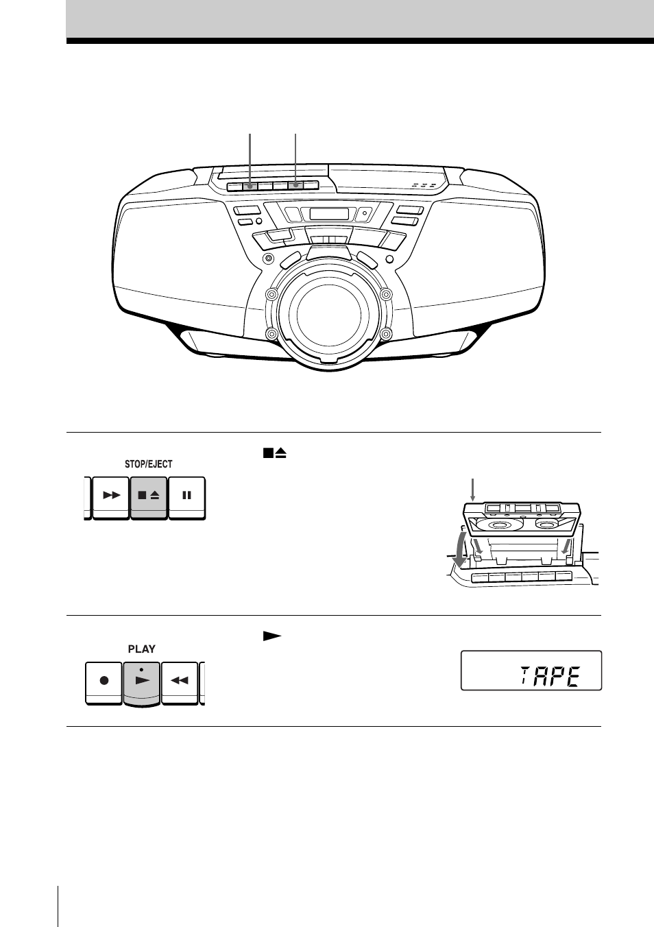 Reproducción de cintas | Sony CFD-G30L User Manual | Page 42 / 72