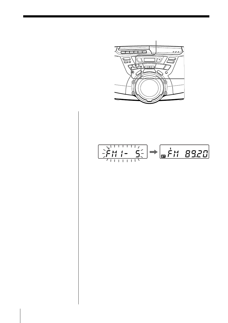 Sintonía de emisoras almacenadas | Sony CFD-G30L User Manual | Page 54 / 72