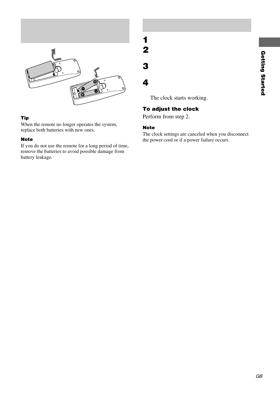 Setting the clock | Sony CMT-EP305  EN User Manual | Page 7 / 20