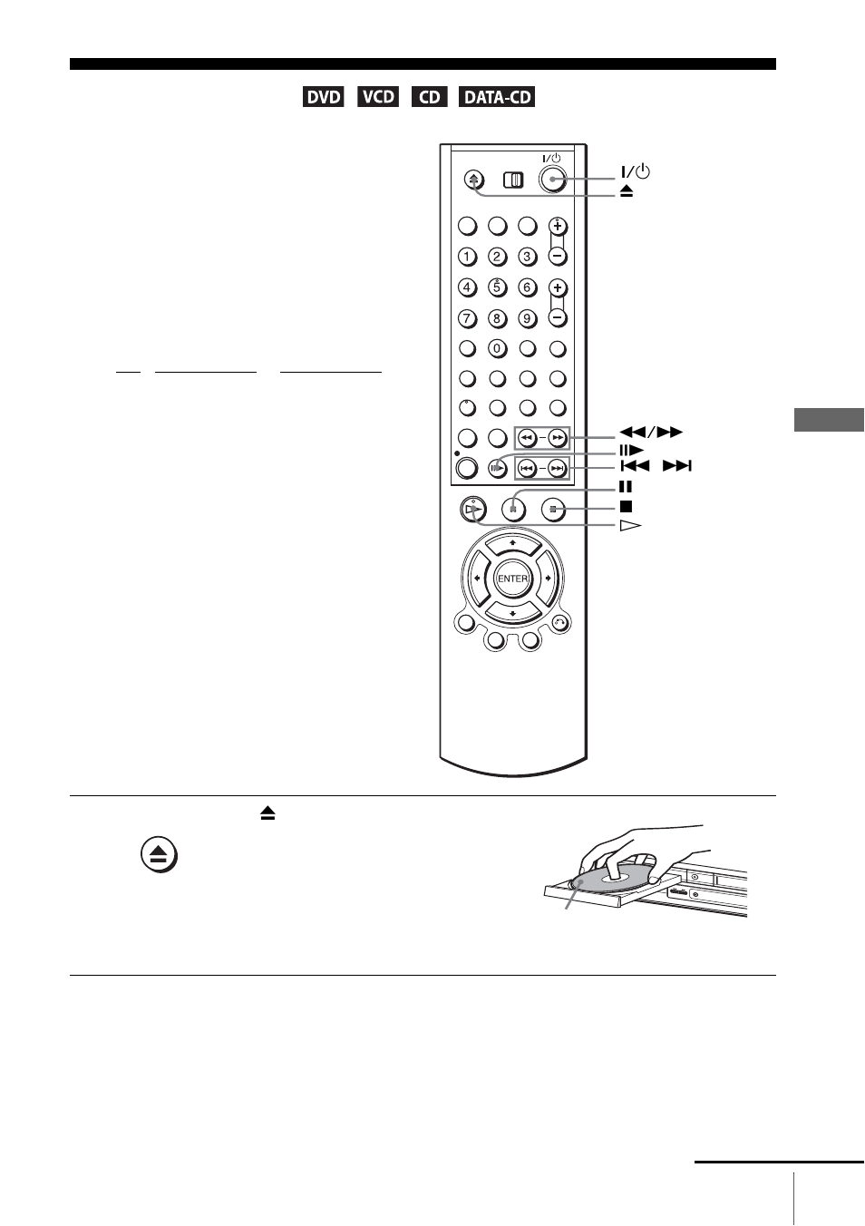 Basic operations, Playing discs | Sony SLV-D500P User Manual | Page 31 / 120