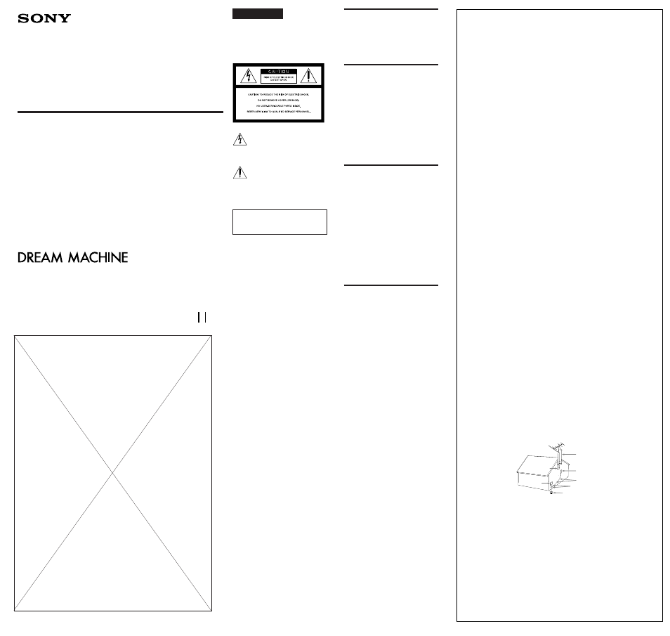 Sony DREAM MACHINE ICF-C113V User Manual | 2 pages