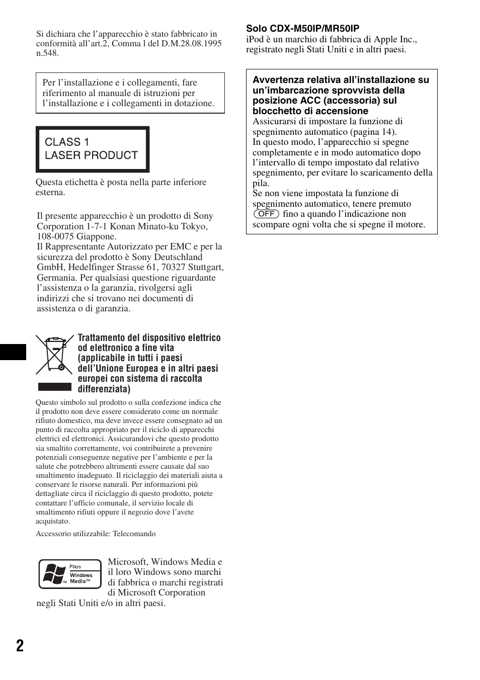 Sony CDX-M50IP User Manual | Page 120 / 144