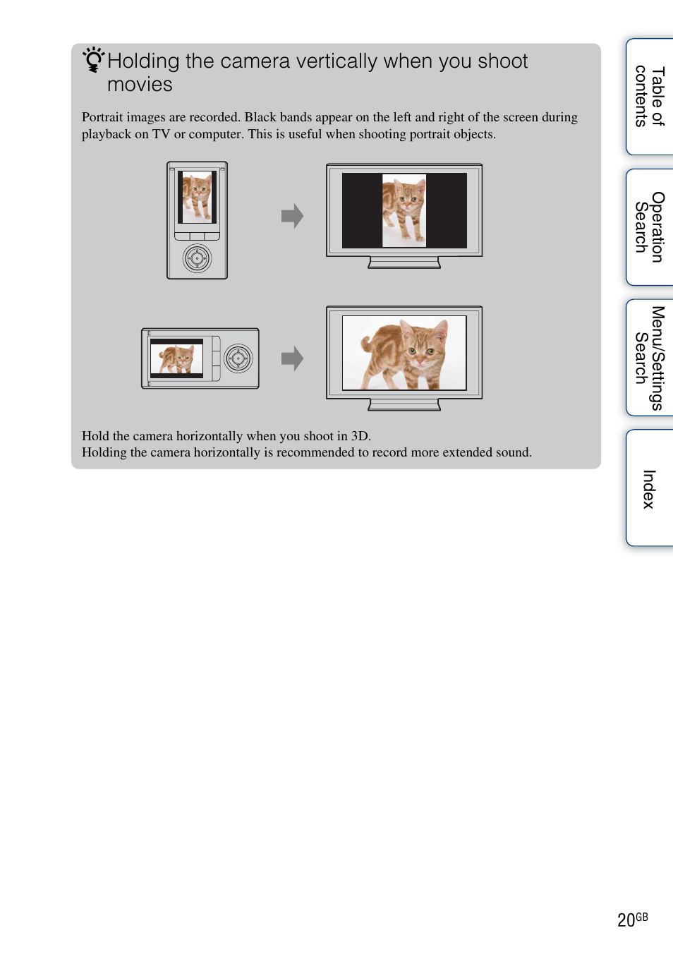 Sony bloggie MHS-FS3 User Manual | Page 20 / 79