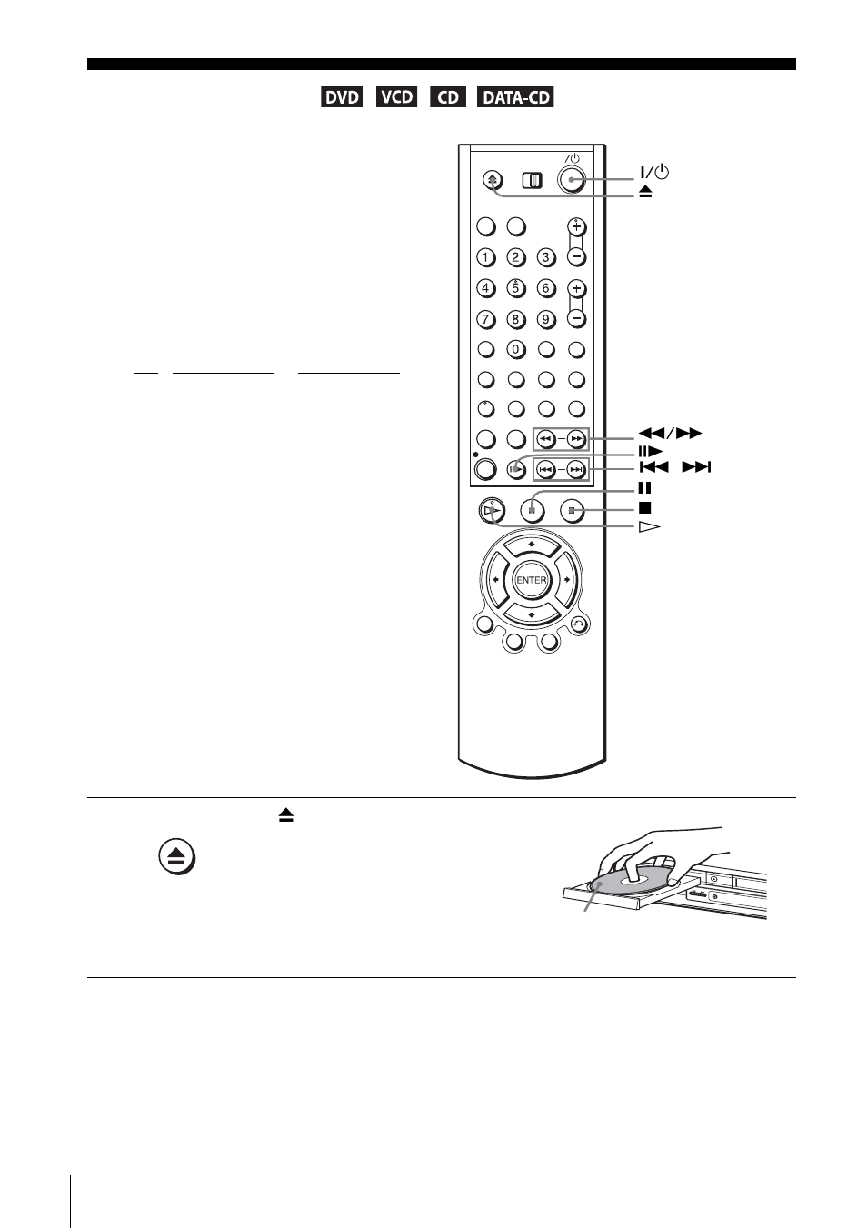 Basic operations, Playing discs | Sony SLV-D201P User Manual | Page 26 / 108