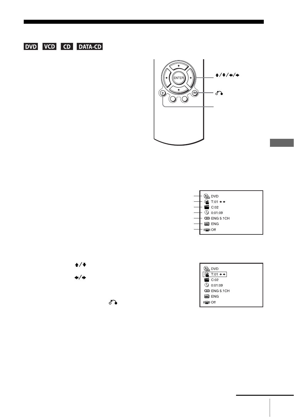 Guide to the on-screen display | Sony SLV-D201P User Manual | Page 29 / 108