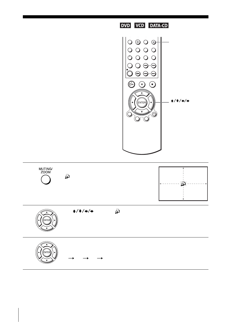 Zooming into a scene | Sony SLV-D201P User Manual | Page 58 / 108