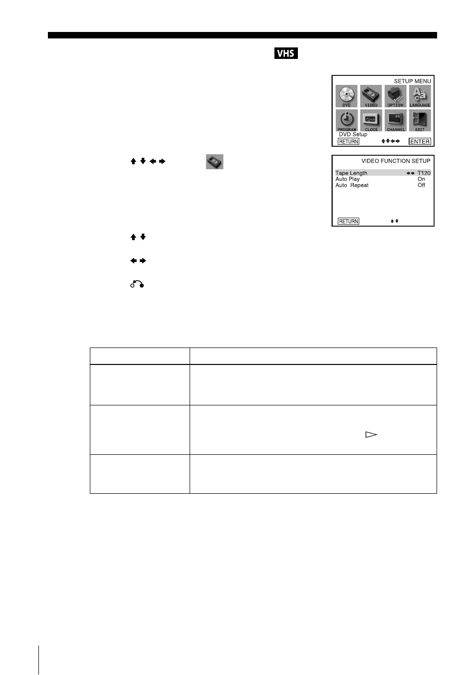 Changing menu options | Sony SLV-D201P User Manual | Page 84 / 108