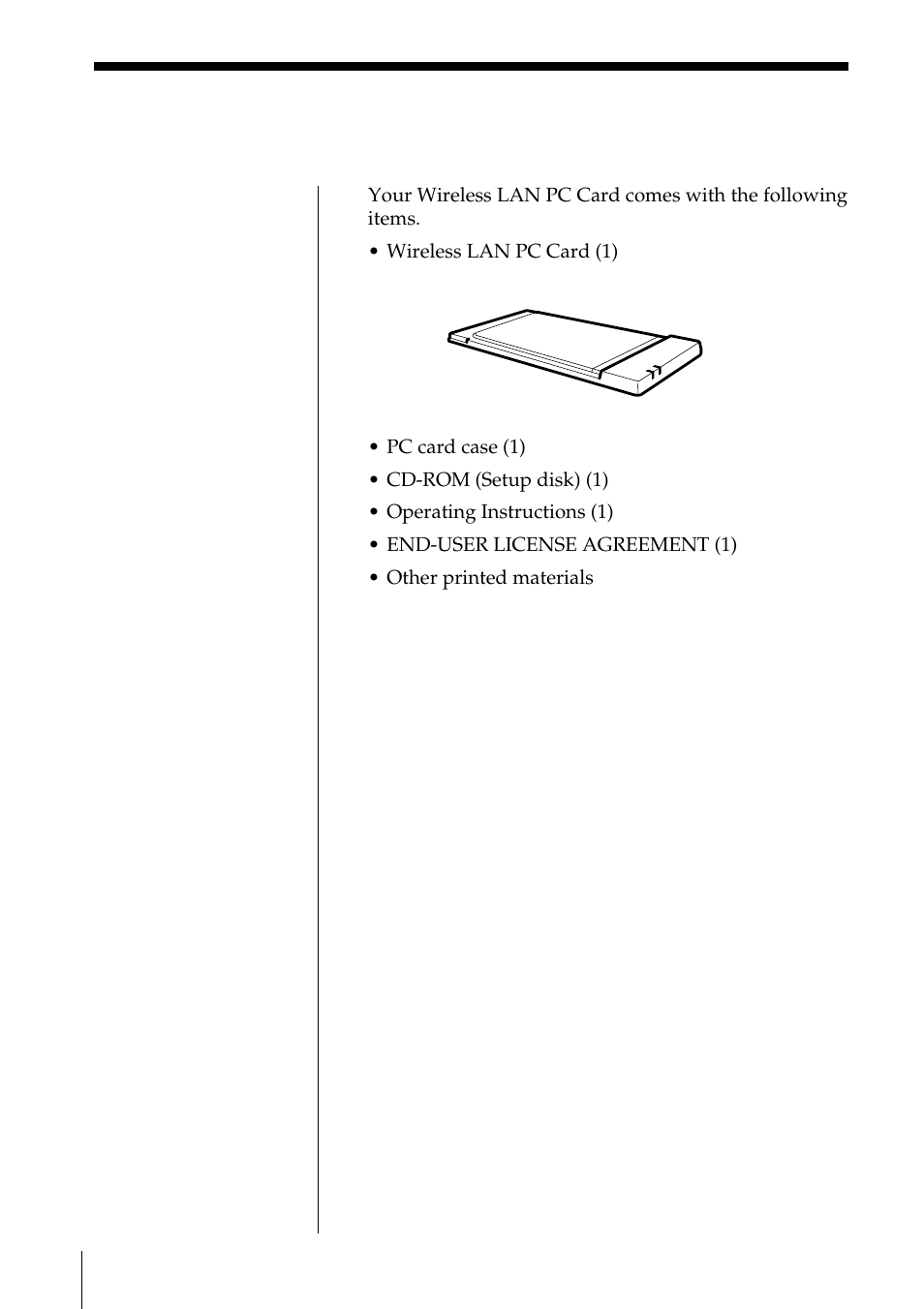 Unpacking | Sony PCWA-C100 User Manual | Page 10 / 68