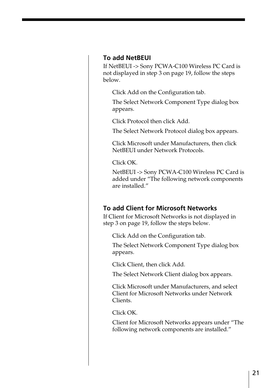 Sony PCWA-C100 User Manual | Page 21 / 68
