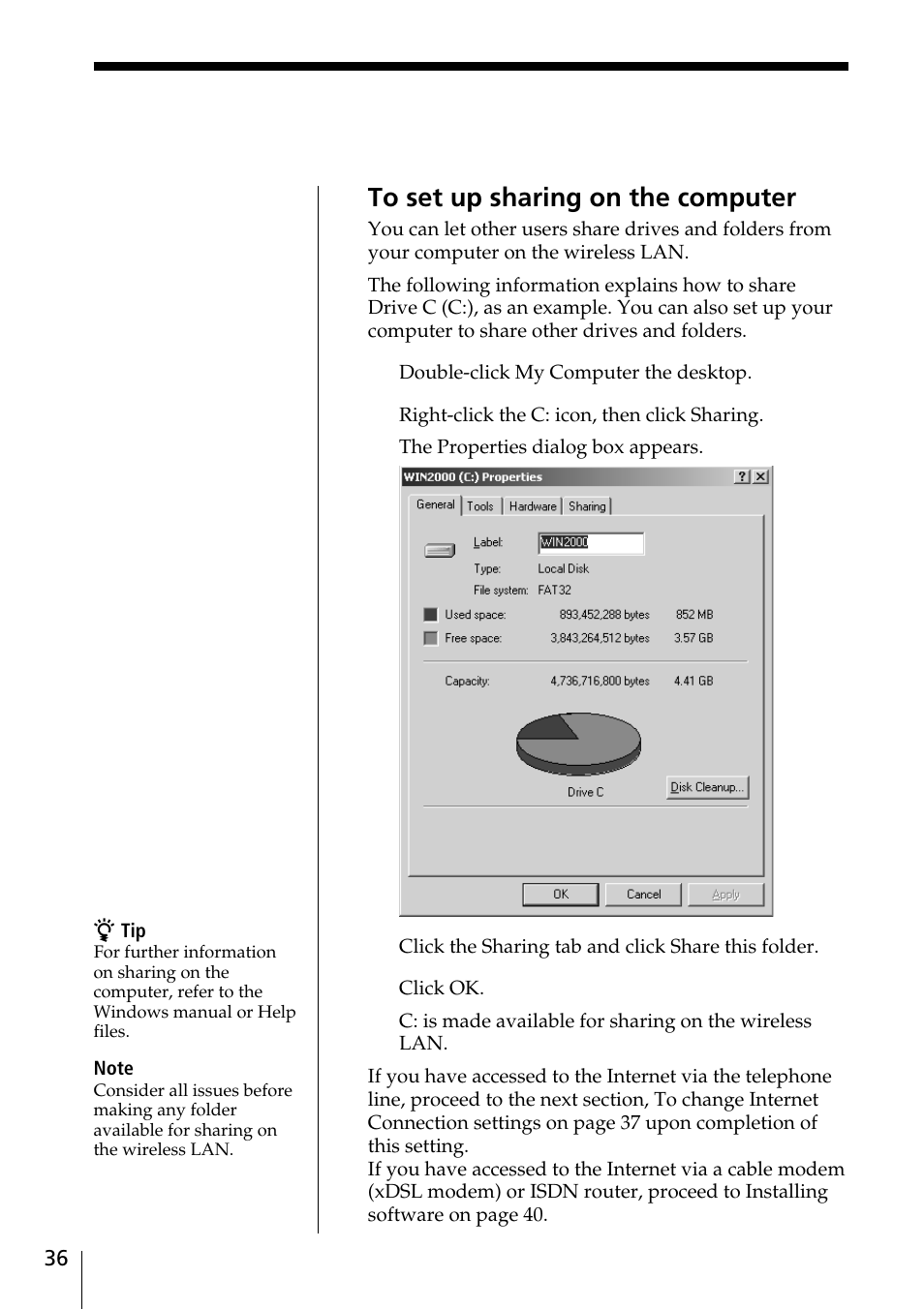 Sony PCWA-C100 User Manual | Page 36 / 68
