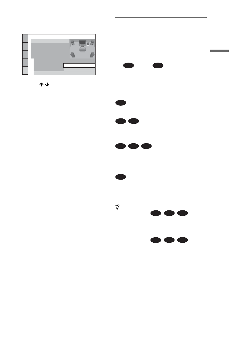 Enjoying the surround sound effects, Press enter | Sony DVP-LS785V  EN User Manual | Page 31 / 104