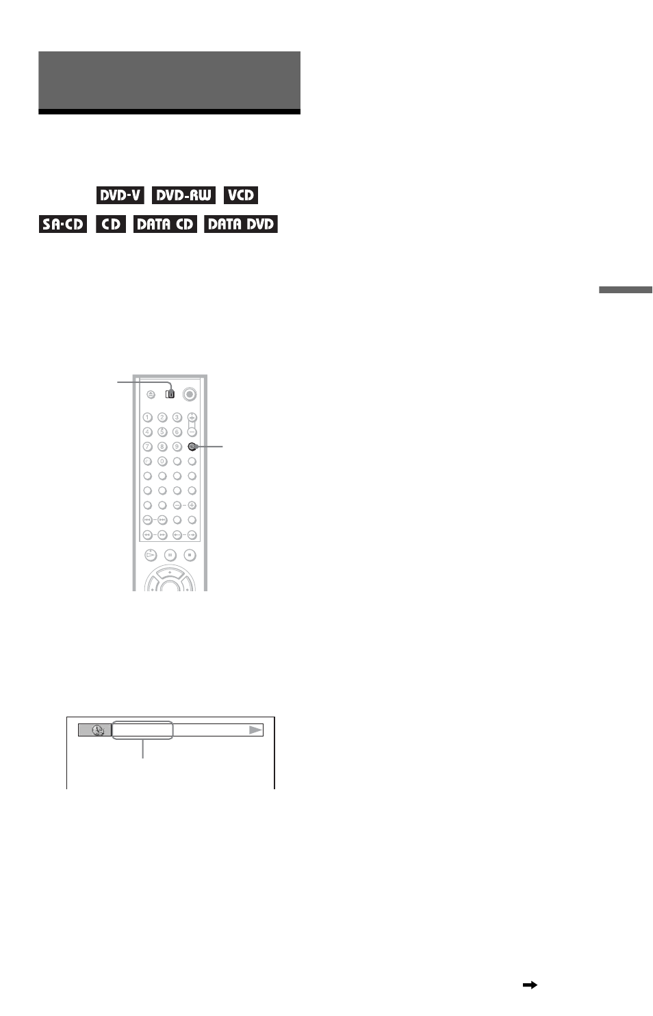 Viewing information about the disc, Checking the playing time and remaining time, Me (49) | Me (49 | Sony DVP-LS785V  EN User Manual | Page 49 / 104