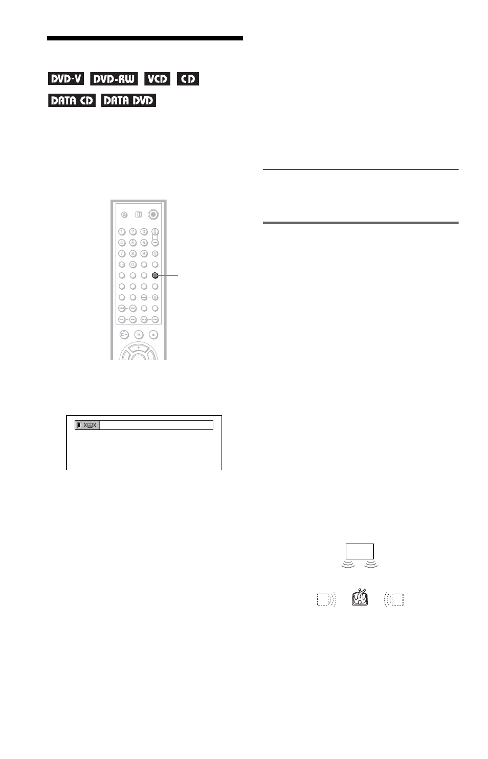 Surround mode settings, For 2 speaker setups | Sony DVP-LS785V  EN User Manual | Page 54 / 104