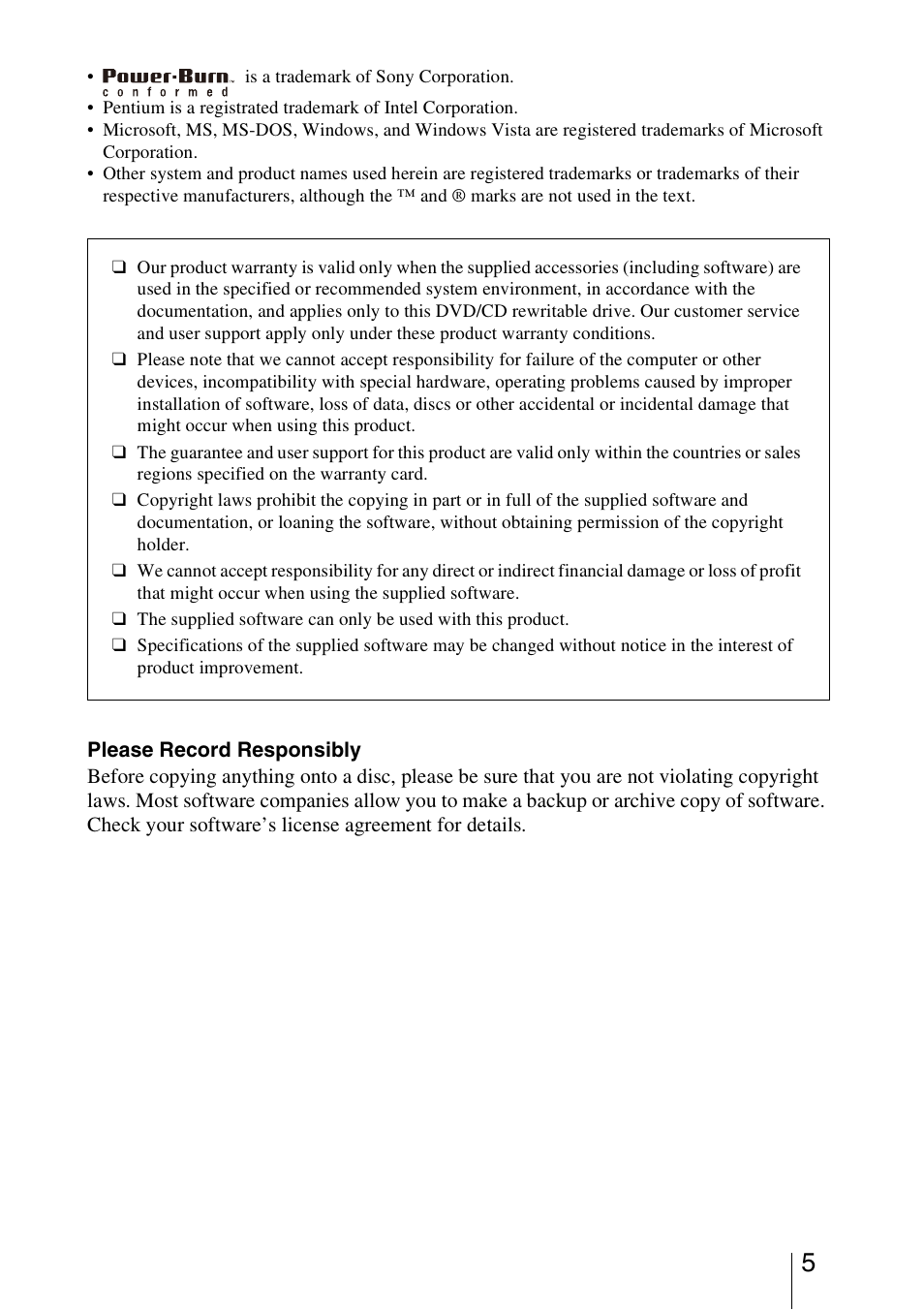 Sony DRU-830A User Manual | Page 5 / 36