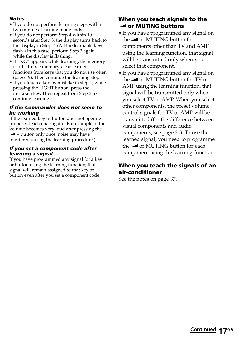 Sony RM-AV2500T User Manual | Page 17 / 140