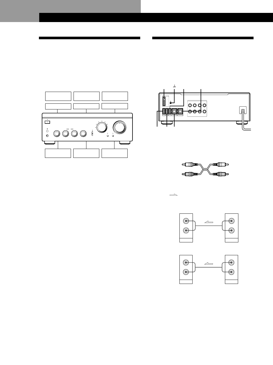 Préparatifs, Raccordements, Raccordement d’appareils audio | Préparatifs 4, Aperçu, Avant de commencer, Lecteur cd, Tuner, Quels cordons utiliser, Left right • 0 | Sony TA-FA30ES User Manual | Page 14 / 44