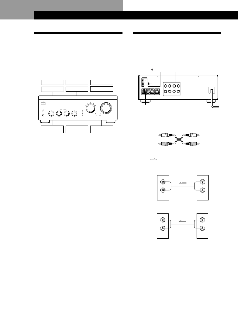Getting started, Hookup overview, Audio component hookups | Getting started 4, Before you get started, Overview, Hookups, What cords will i need, The arrow ç indicates signal flow. cd player, Tuner | Sony TA-FA30ES User Manual | Page 4 / 44