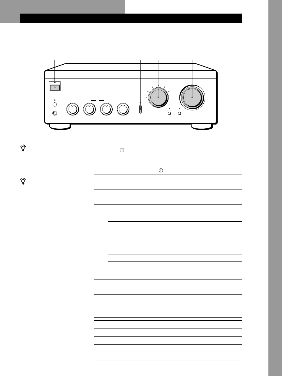 Basic operations, Listening to the music, Listening to the music 1 3 4 6 | Basic operations 7, Turn on the programme source you want to listen to, Set tape monitor to source, Start the programme source | Sony TA-FA30ES User Manual | Page 7 / 44