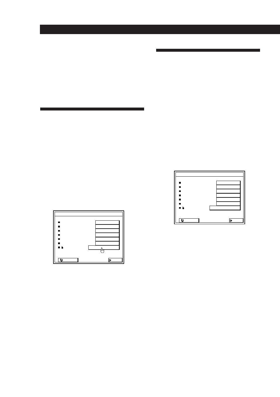 Ajuste de la sensibilidad del telemando, Selección de los parámetros de visualización, Configuración y ajustes | Sony TA-VE800G User Manual | Page 128 / 181