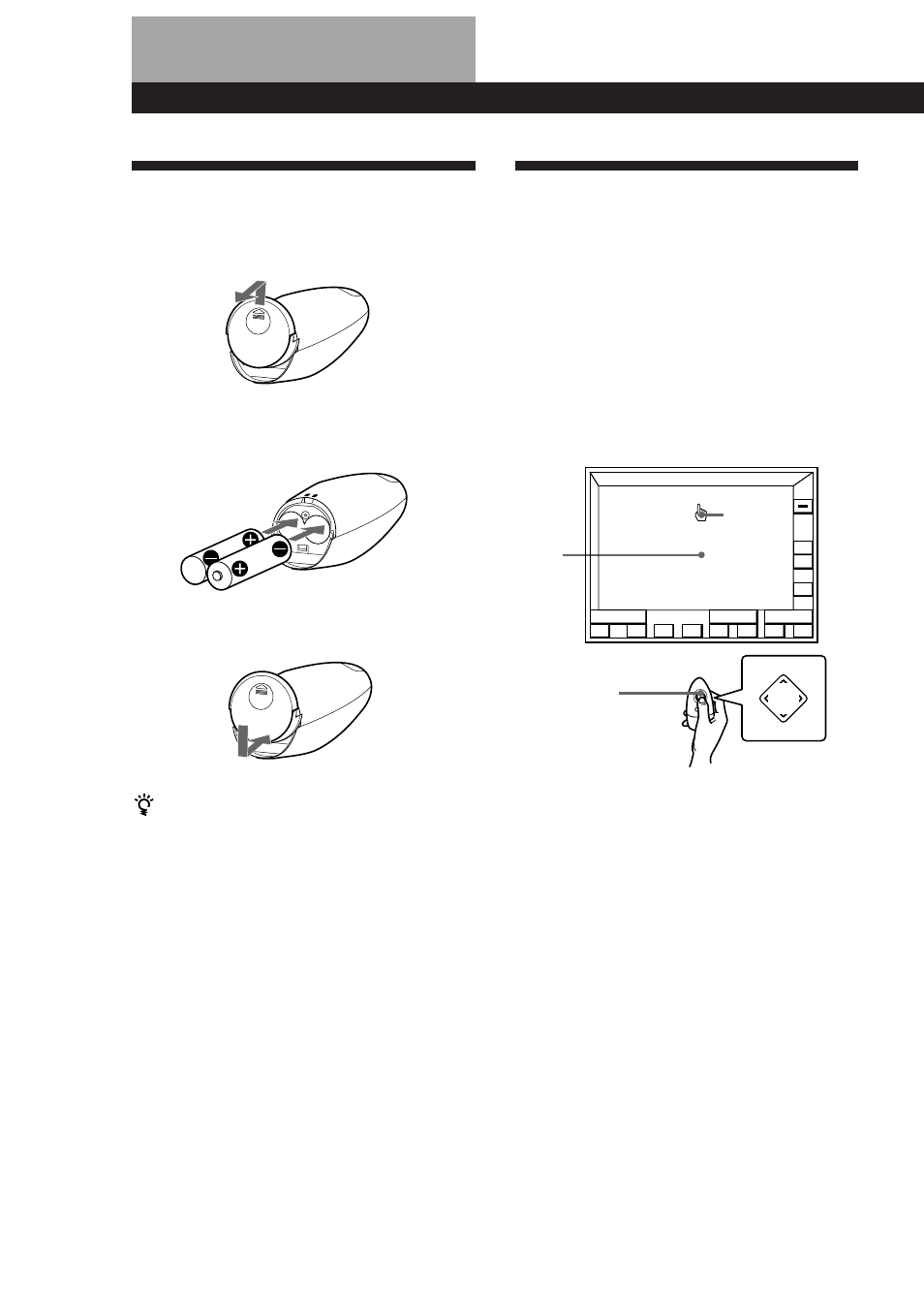 Inserção de pilhas no telecomando, Como utilizar o telecomando, Preparação e utilização do telecomando | Vida útil das pilhas | Sony TA-VE800G User Manual | Page 147 / 181