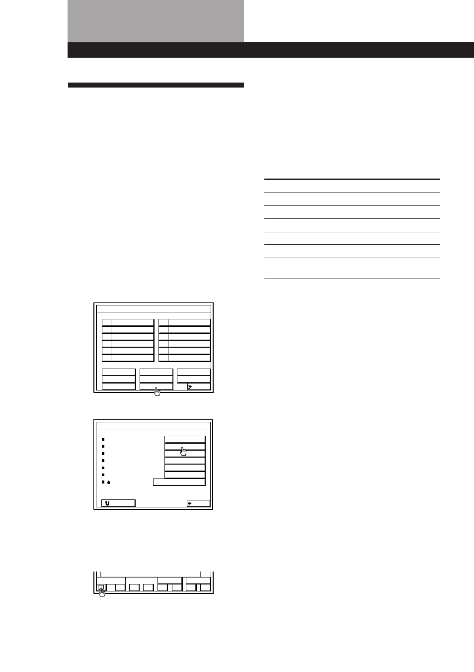 Programações e ajustes | Sony TA-VE800G User Manual | Page 171 / 181