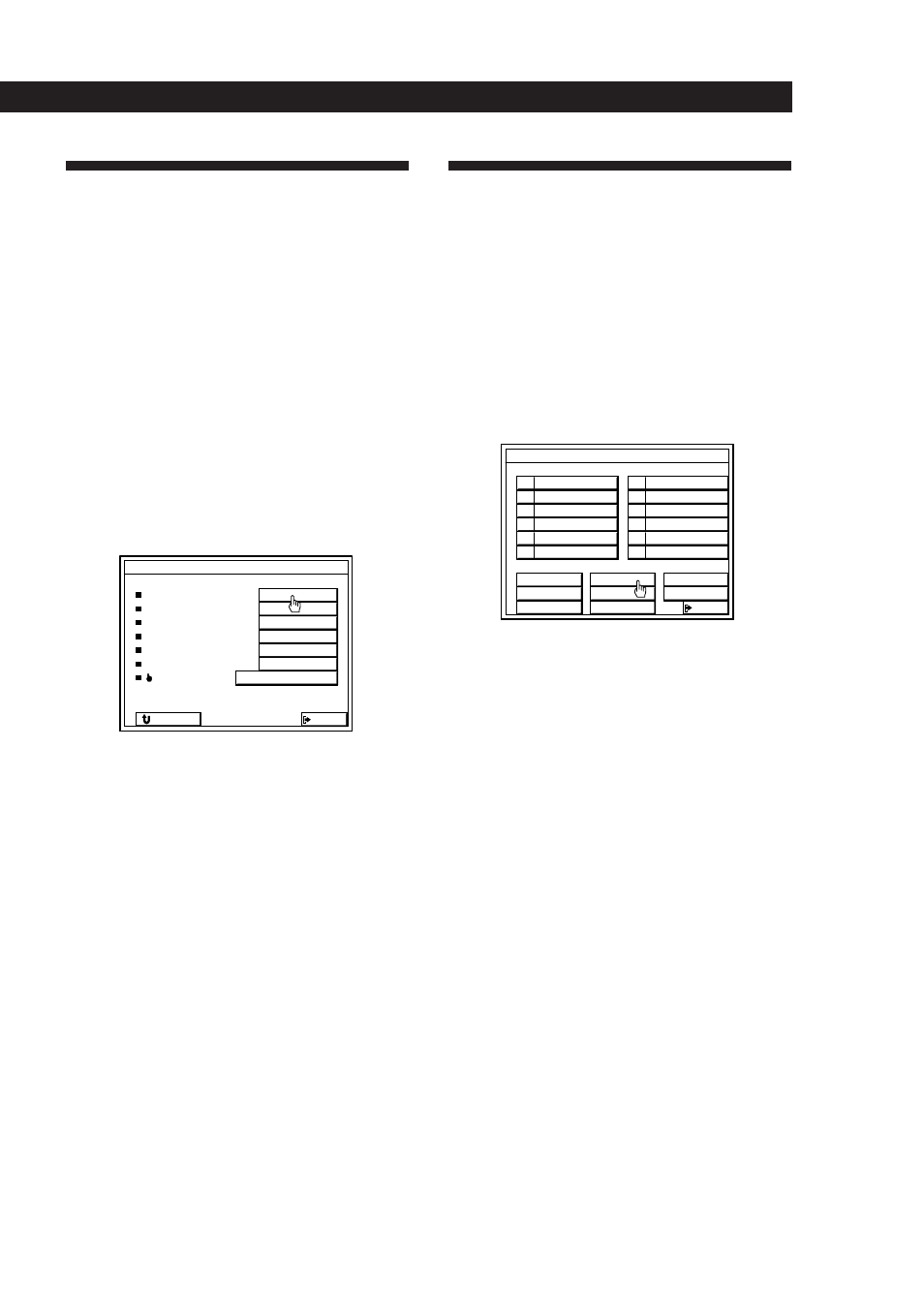 Programações e ajustes | Sony TA-VE800G User Manual | Page 172 / 181