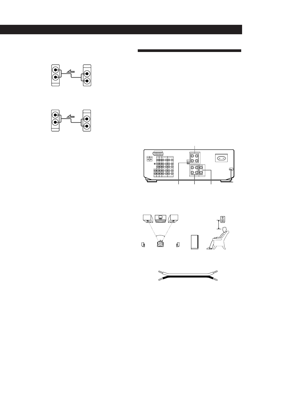 Raccordement d’enceintes, Préparatifs, Raccordement à la prise control a1 | Aperçu, Voir page suivante) | Sony TA-VE800G User Manual | Page 54 / 181