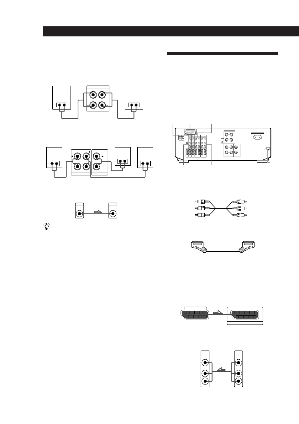 Raccordement d’un téléviseur/ magnétoscope, Préparatifs, Préparatifs raccordements | Aperçu, Raccordement | Sony TA-VE800G User Manual | Page 55 / 181