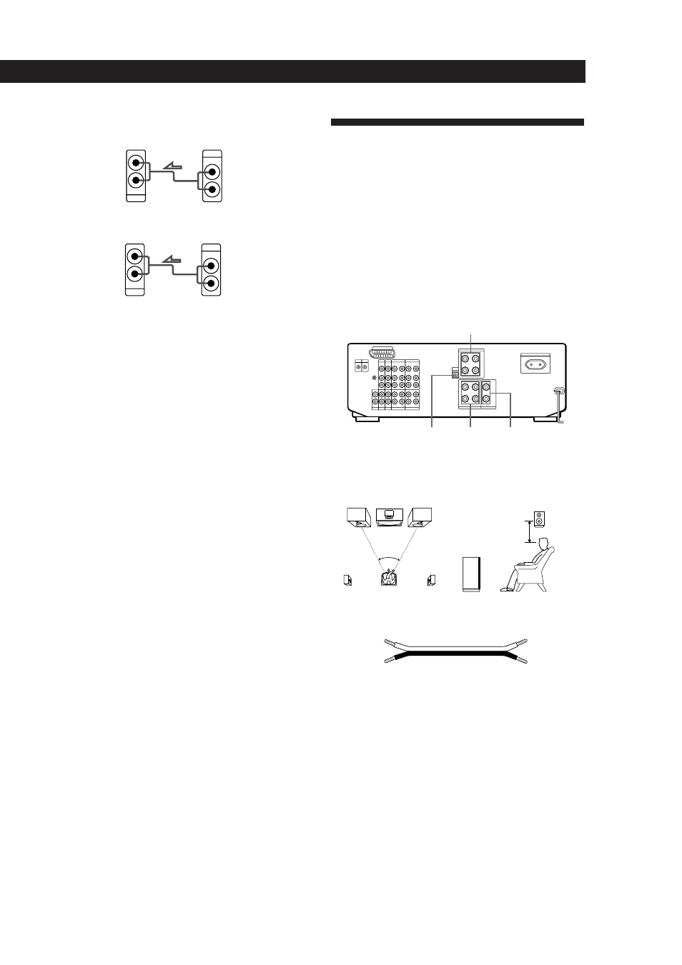 Speaker system hookups, Getting started, Control a1 hookups | Overview, Continued) | Sony TA-VE800G User Manual | Page 9 / 181