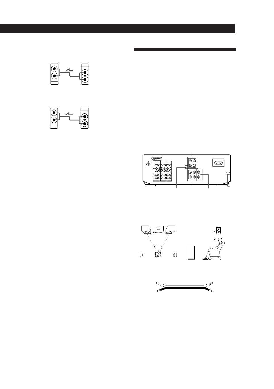 Conexión de sistemas de altavoces, Preparativos, Conexión de control a1 | Descripción general, Continúa) | Sony TA-VE800G User Manual | Page 99 / 181