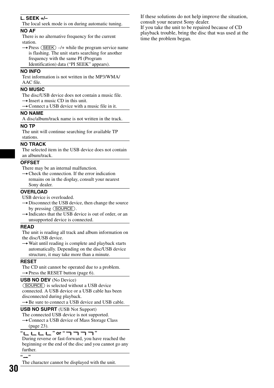 Sony Bluetooth 3-299-319-12 (1) User Manual | Page 30 / 164