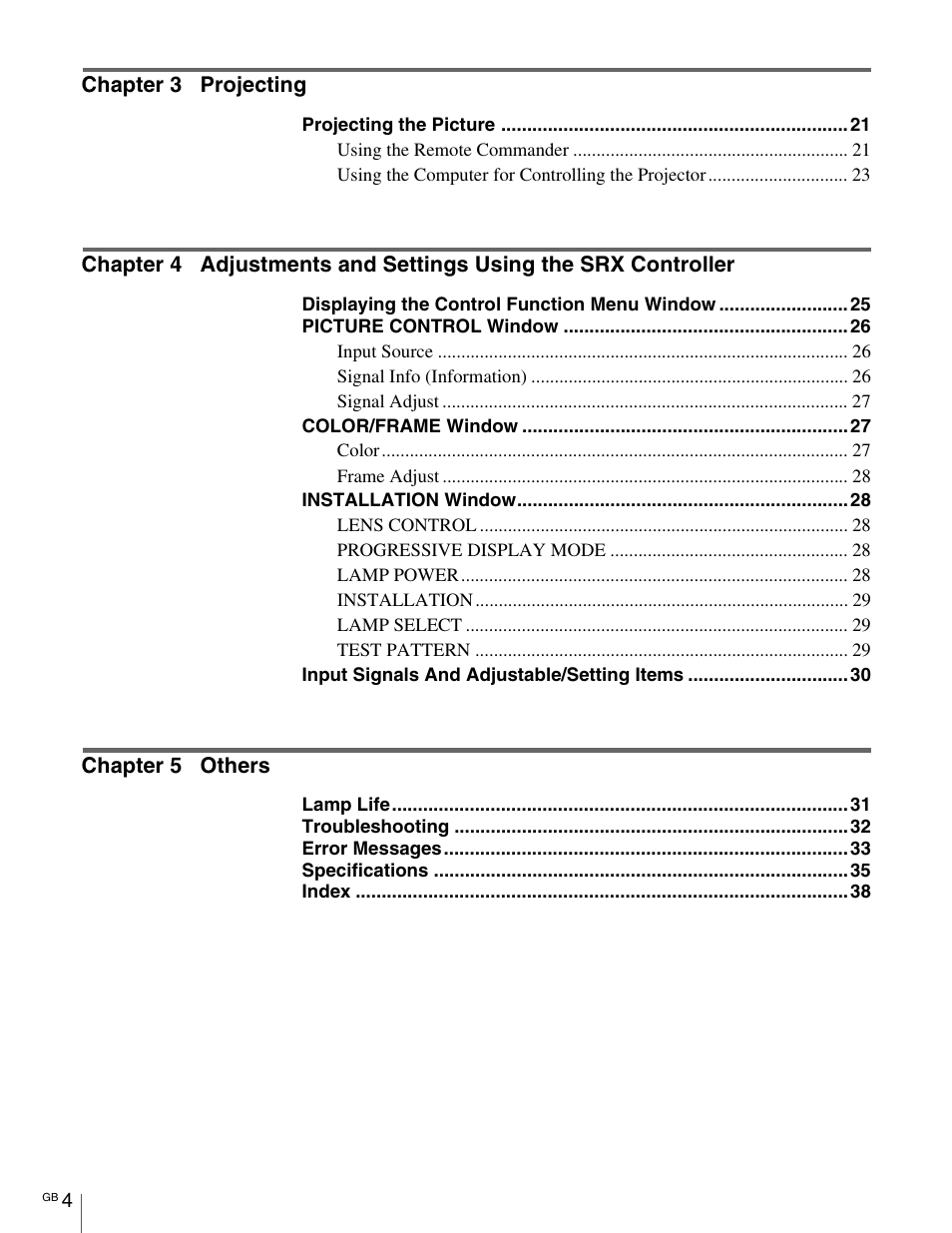 Sony SRX- R110 User Manual | Page 4 / 38