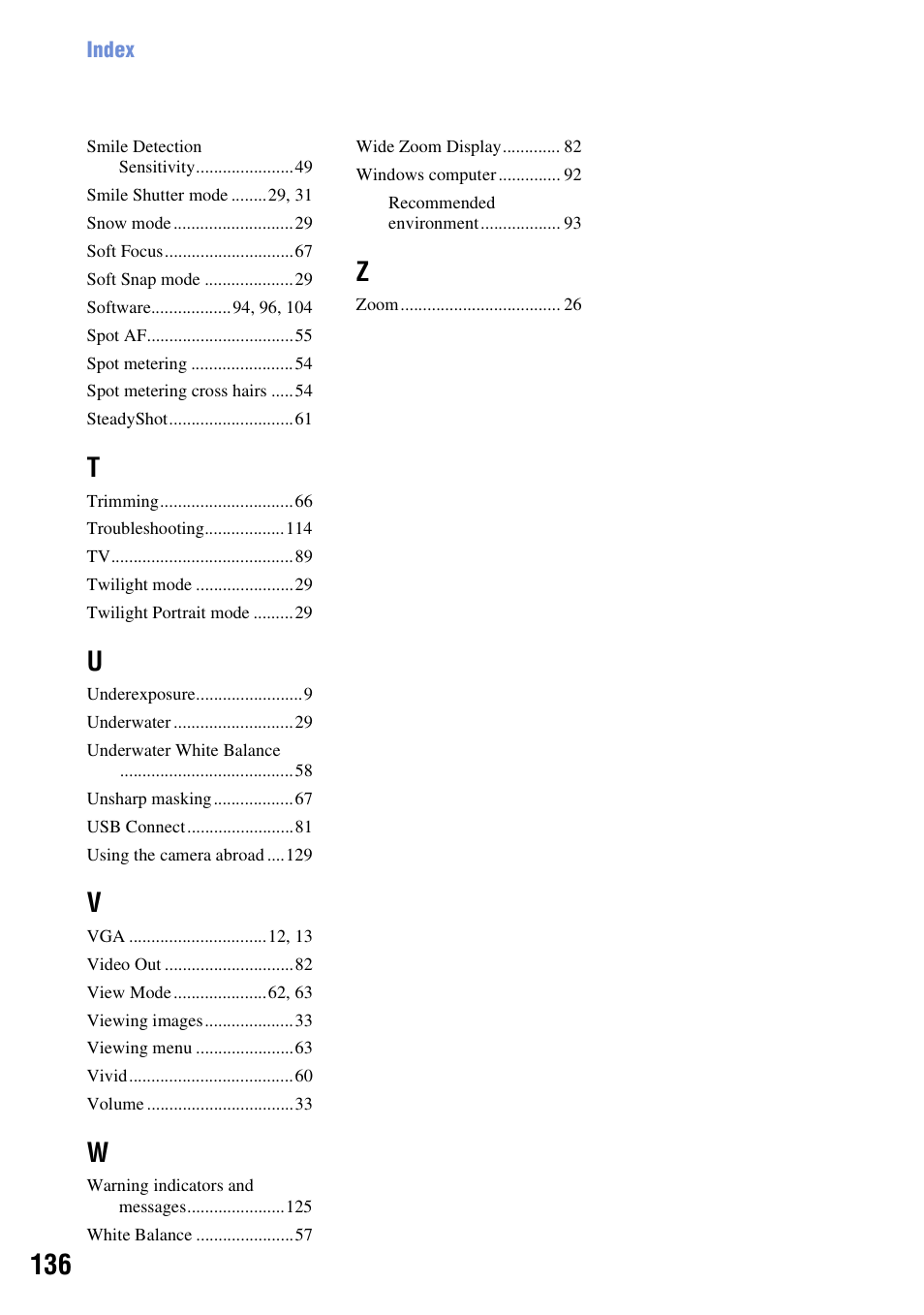 Sony Cyber-shot 3-294-896-12(1) User Manual | Page 136 / 138