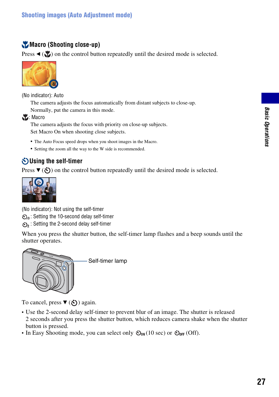 Sony Cyber-shot 3-294-896-12(1) User Manual | Page 27 / 138