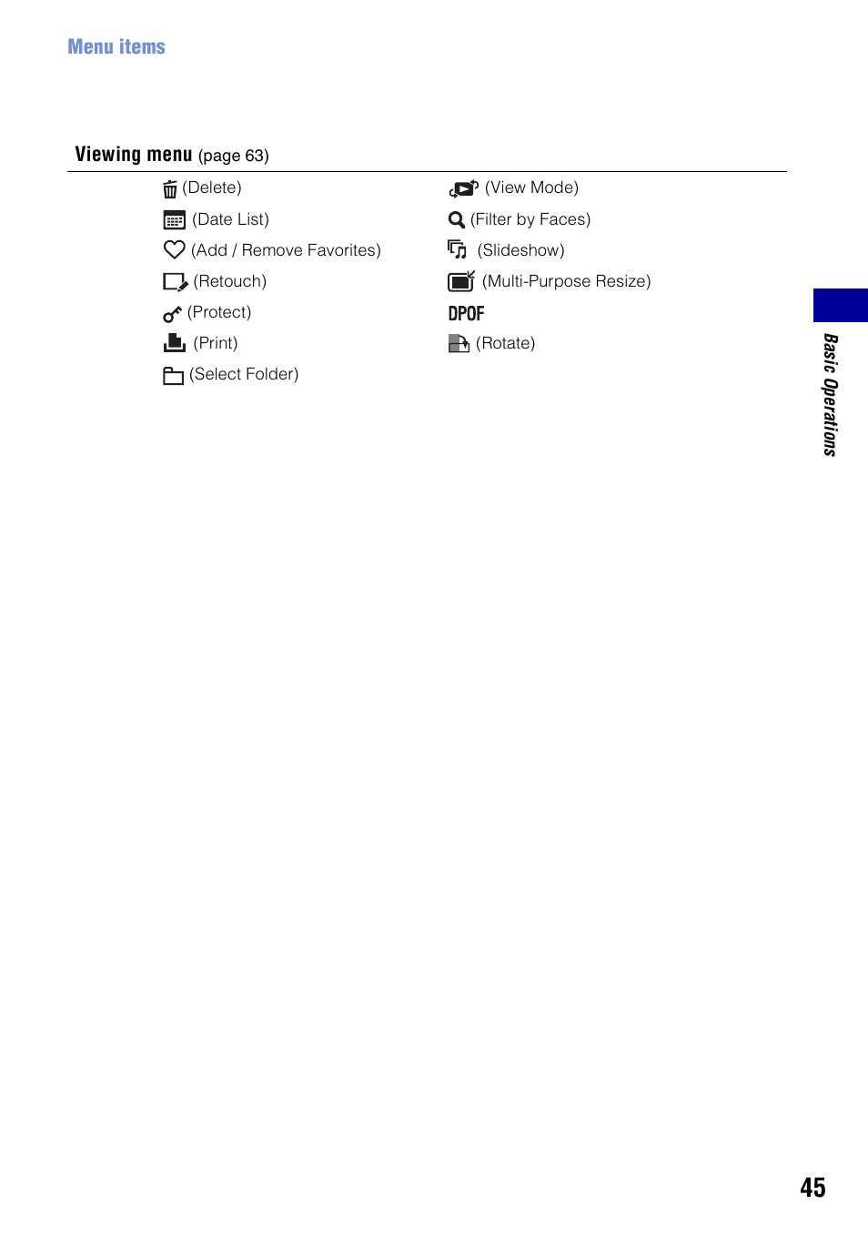 Sony Cyber-shot 3-294-896-12(1) User Manual | Page 45 / 138