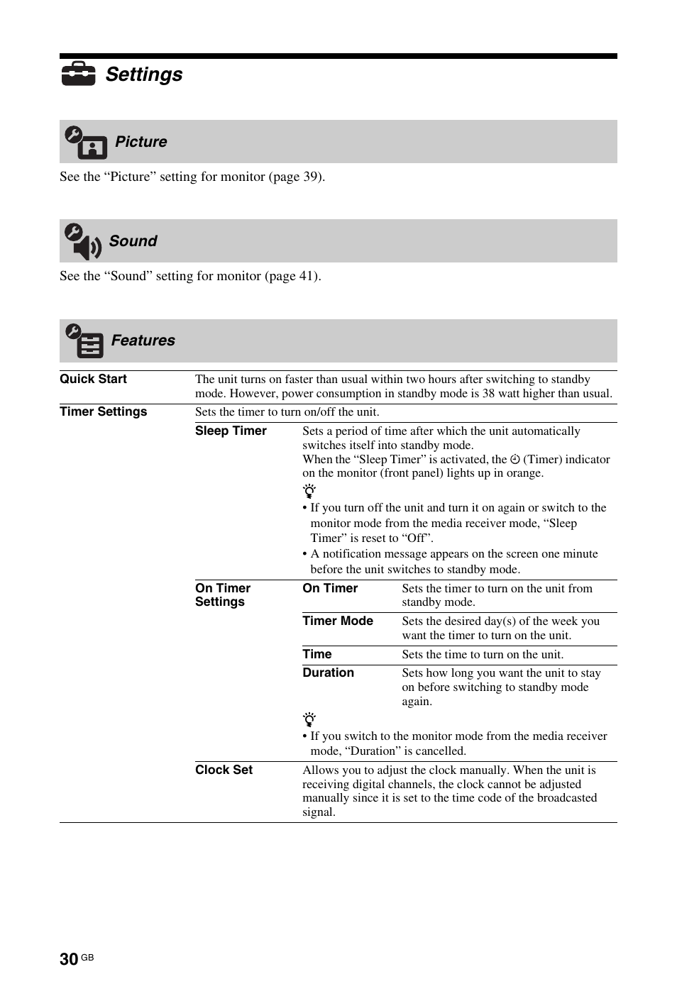 Settings | Sony BRAVIA 4-115-568-13(1) User Manual | Page 30 / 51