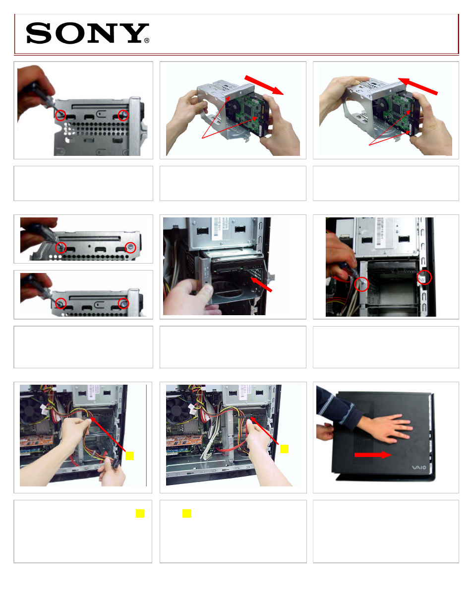 Sony VGC-RBxx Series Hard Disk Drive (Replacement Instructions) User Manual | Page 2 / 2