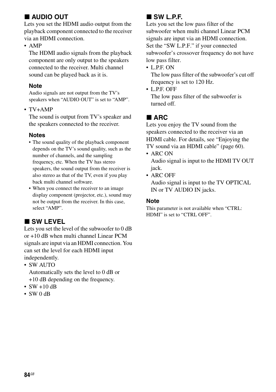 Sony STR-DH810 User Manual | Page 84 / 104