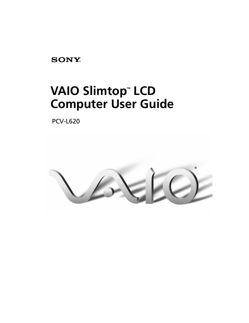 Sony PCV-L620 User Manual | 52 pages