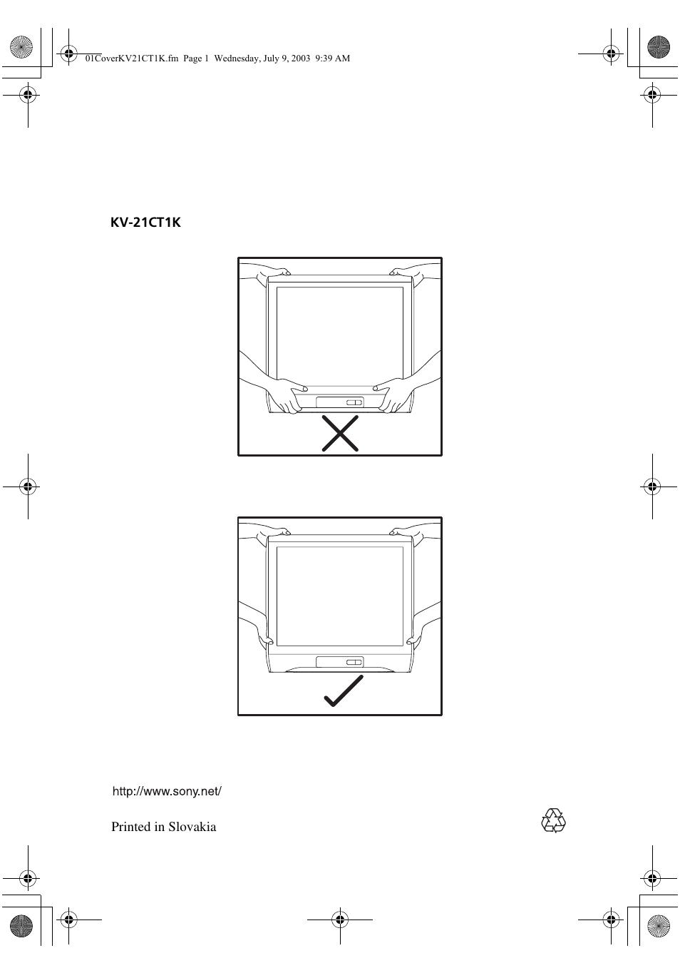 Sony KV-21CT1K User Manual | Page 128 / 128