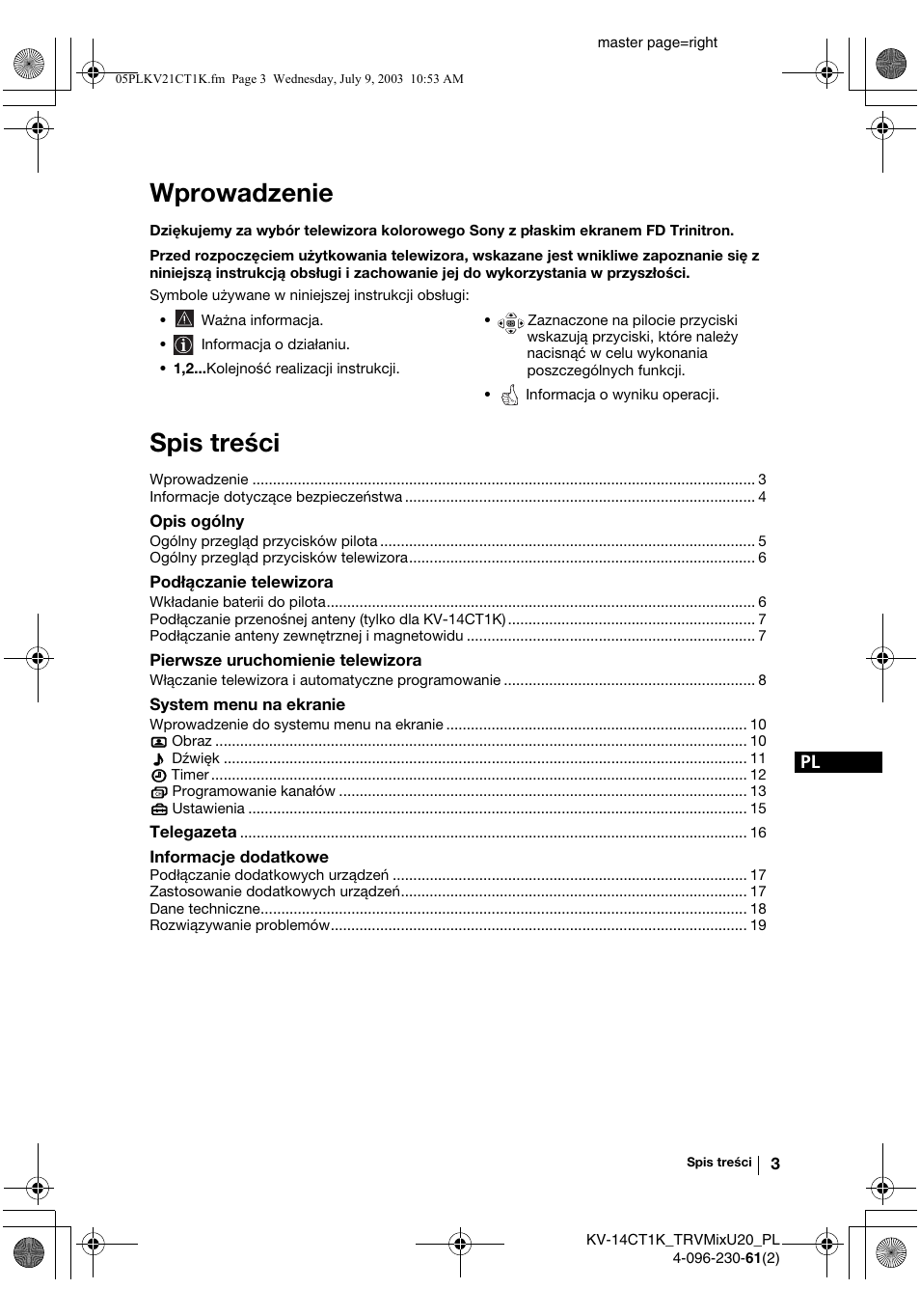 Sony KV-21CT1K User Manual | Page 75 / 128